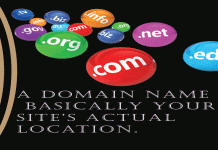 What is the Domain name of a website? domain
